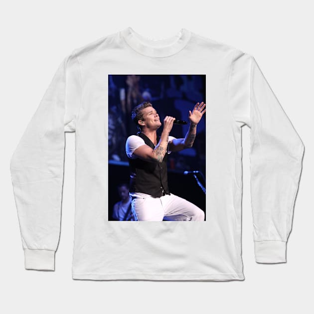 Mark McGrath Sugar Ray Photograph Long Sleeve T-Shirt by Concert Photos